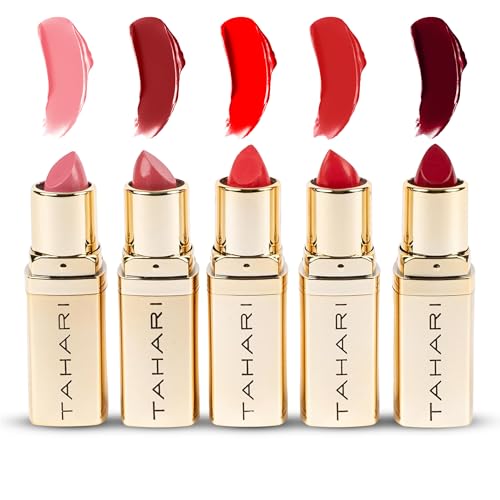 VOTUM Tahari 5-Piece Lipstick Set with Matte, Cream & Pearl