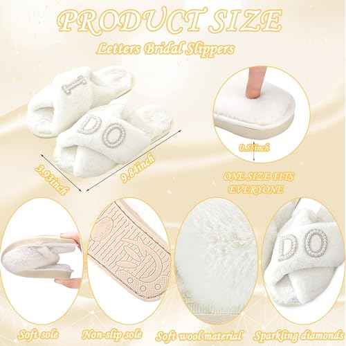 Bride To Be Gift Set - Makeup Bag, Slippers, Robe, Hair Clip - Wedding Gifts