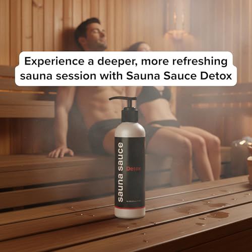 Sauna Sauce Detox ? All-Natural Sauna Lotion with Glutathione & Castor Oil, Cooling Eucalyptus Peppermint Lotion for Detox, Recovery & Longer Sauna Sessions (6 oz)