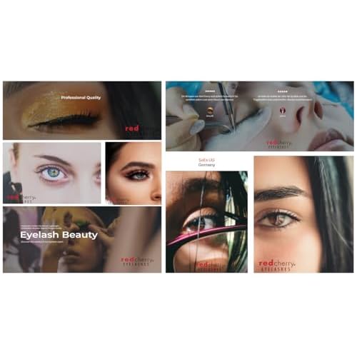 Red Cherry Eyelashes #747m (3 Pair Packs)