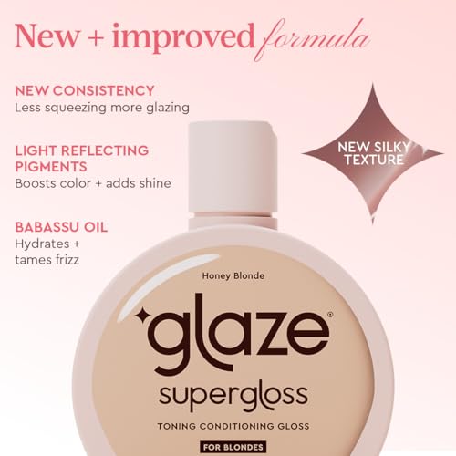 Glaze Super Gloss Honey Blonde Hair Color – Semi-Permanent Conditioning Gloss