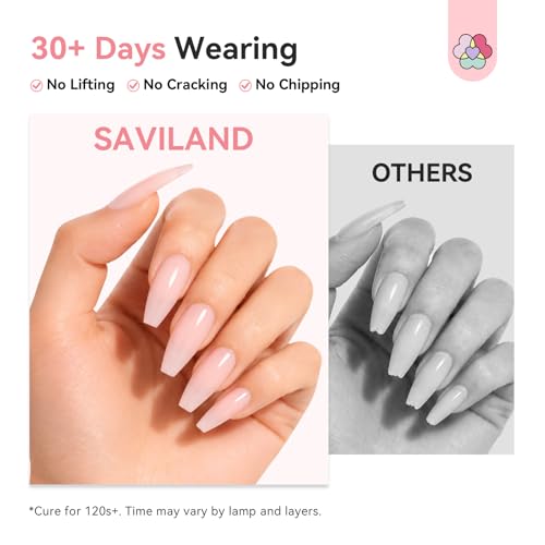 SAVILAND Builder Gel for Nails - 3.5 oz Light Pink