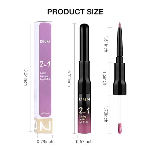 Hot Pink Matte Lip Liner & Liquid Lipstick Set - 2-in-1