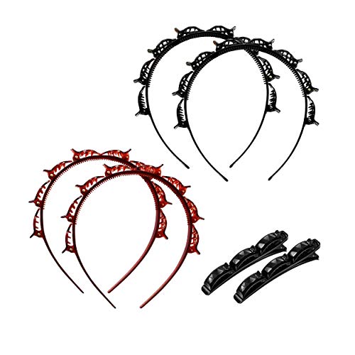 6PCS Double Bangs Hairpin Clips with Anti-Slip Teeth