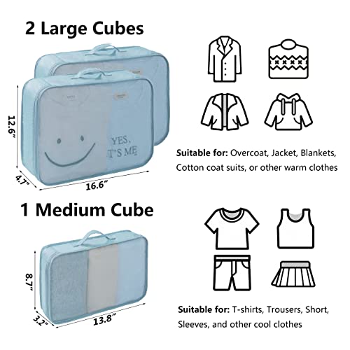 Tianzong 7-Piece Packing Cubes Set with Shoe Bag & Toiletry Organizer