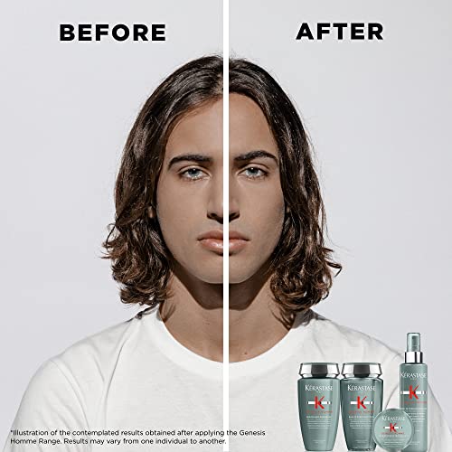 Kerastase Genesis Homme Spray De Force Thickening Hair Spray For Men - Strengthening & Volumizing, For Weakened Hair, 5.1 Fl Oz