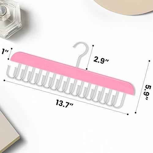 Hair Extension Holder and Hanger for Styling, Washing, and Organizing Clip Ins - Weft Holder (Pink)