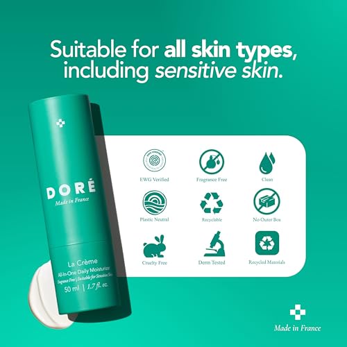 Dor? - La Cr?me All-In-One Daily Moisturizer | Hydrating Face Moisturizer for Sensitive Skin | Barrier Repair Ultra Moisturizing Cream for Dry Skin | Facial Lotion for Women & Men (1.7 fl oz | 50 ml)