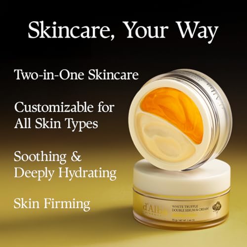 d'alba Piedmont Italian White Truffle Double Serum & Cream & Italian White Truffle Nourishing Mask 5pcs