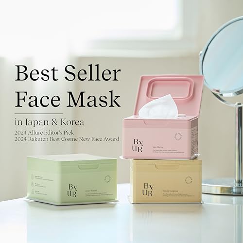 ByUR Green Wonder Daily Aqua Serum Mask 30-Count Face Sheets