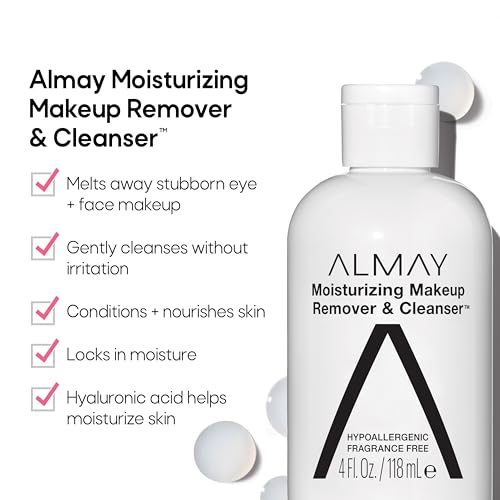 Almay Moisturizing Makeup Remover & Cleanser, 4 fl oz