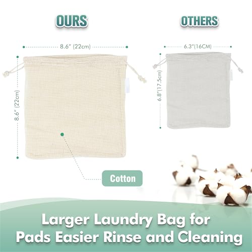 wegreeco 40 Pack Reusable Makeup Remover Pads, Washable Cotton Rounds