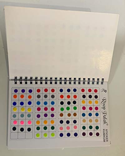 960 Multicolor Bindis Sticker Book - Forehead Gems Temporary Tattoos
