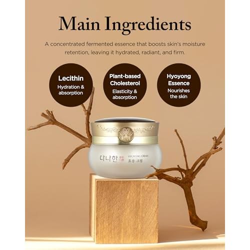 Hyoyong Cream ? Korean Herbal Fermented Face Cream with Deer Antler & Royal Jelly ? Helps Improve Look of Firmness, Rich Dewy Nourishment for Dry Mature Skin, Elasticity, Intensive 1.69 fl oz