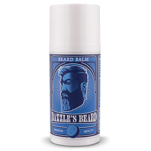 Bazzle's Beard Balm ? Gentle Hold & Soft Texture Beard Growth Kit for Men Infused with Shea, Jojoba & Biotin for Healthy Hair Growth & Hydration, Ideal Mustache Care Product for Nourishing Facial Hair