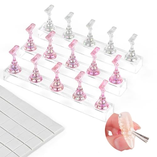 SAVILAND Magnetic Nail Stand - Holds 15 Press On Nails