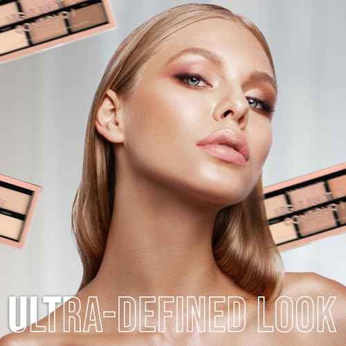 Profusion Cosmetics Highlight & Contour Palette ? Long-Wearing, Buildable Soft Powder for Sculpting & Defining, Blendable Formula for Light to Medium Skin (Light Medium)