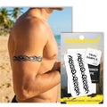 Tribal Armband Temporary Tattoo - Waterproof, Lasts 1-2 Weeks