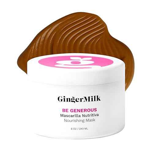 Deep Repair Hair Mask for Dry and Curly Hair ? Castor Oil, Biotin, Ginger ? Sulfate-Free ? Be Generous by Ginger Milk ? 8 oz