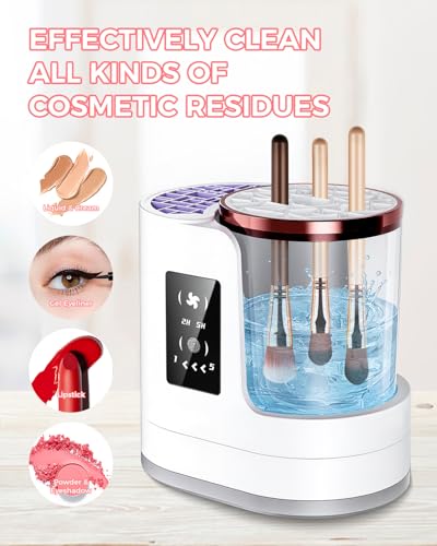 Electric Makeup Brush Cleaner Machine - Auto Clean & Dry