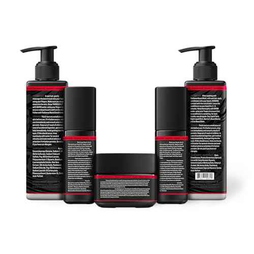 Beard Struggle Ragnarok Rising Eddie Hall Beast Line - Signature Beard Care Kit - Includes Balm, Wash, Conditioner, Night & Day Oil