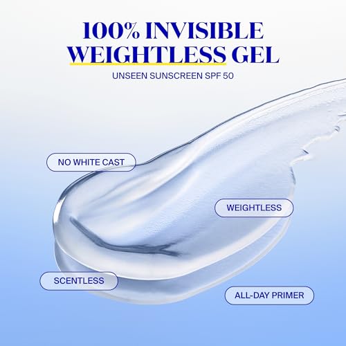 Supergoop! Unseen Sunscreen SPF 50 Invisible Sun Protection for Face (1.7 fl oz) + PLAY Antioxidant Body Mist SPF 50 (6 fl oz) - Broad Spectrum Body & Face Sunscreen Recommended for Sensitive Skin