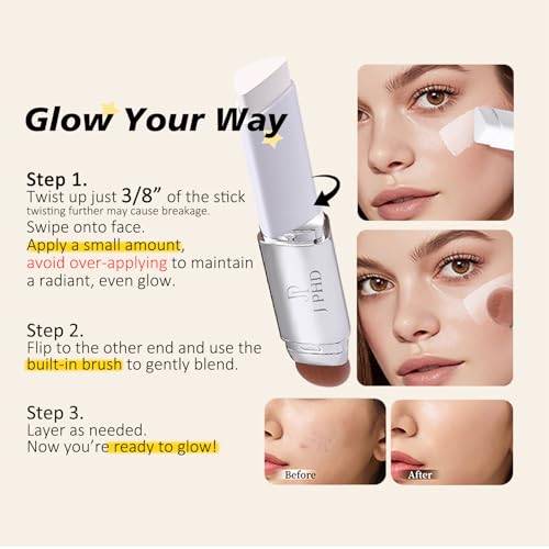 Color-Changing Foundation Stick with Brush - Light Coverage