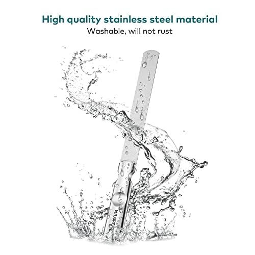 Stainless Steel Nail File with Anti-Slip Handle and Leather Case, 3 pcs Nail Clippers Set Stainless Steel Nail Clippers & Slant EDG Toenail Clipper Cutter
