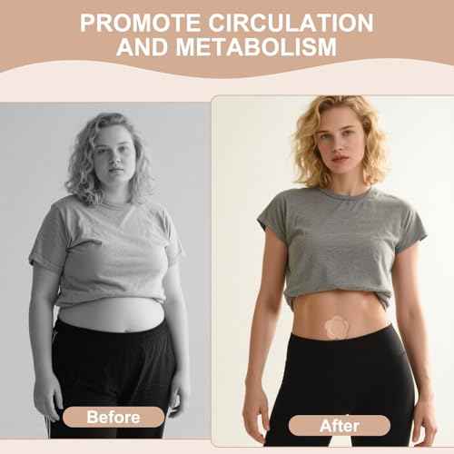 Castor Oil Patches for Belly Button, 100PCS Castor Oil Pack Wraps Organic Cotton Self-Adhesive Castors Oils Pack Anti Leakage Disposable Pads Portable & Breathable No Wash (Oil Not Included)