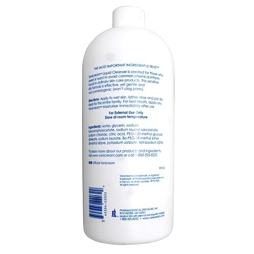 Vanicream Free & Clear Liquid Cleanser Refill 32 oz (Pack of 2)