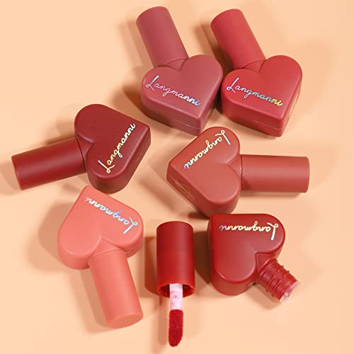 12 Colors Sweet Heart Velvet Matte Liquid Waterproof Long-Lasting Lipstick Set