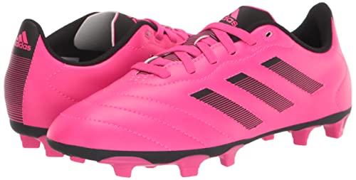 adidas Kids Goletto VIII Firm Ground Soccer Shoe, Team Shock Pink/Black/Black, 10 US Unisex Toddler