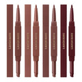 LANGMANNI 2-in-1 Lipstick & Lip Liner Set - 6 Velvet Matte Shades