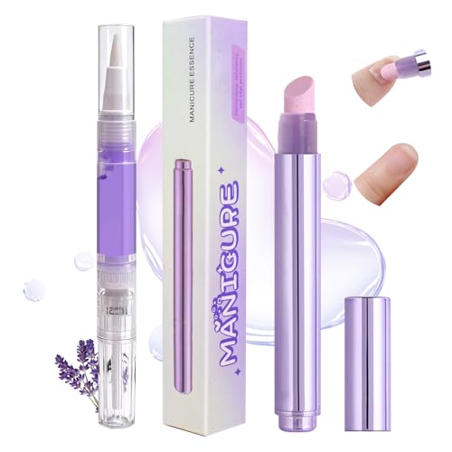 Ceramic Cuticle Oil Pen with Lavender Oil - 3-in-1 Nail Care Tool