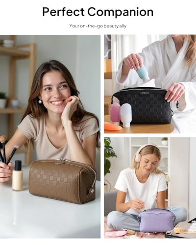TOPEAST Travel Makeup Bag 3-Piece Set, Waterproof Organizer