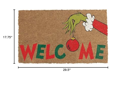 Grinch Welcome Doormat - 17.75" x 29.5" | Coir, PVS | Pack of 1