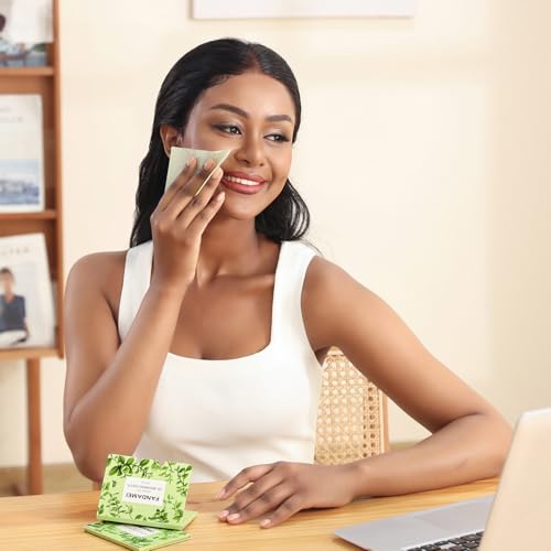 Oil Blotting Sheets for Face, 600 PCS with Green Tea