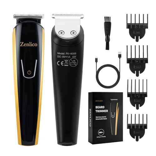Beard Trimmer for Men, Rechargeable Men's Hair Trimmer & Clippers, Electric Grooming Kit for Beard, Face, Neck, Groin & Manscaping, Ideal Gift for Men