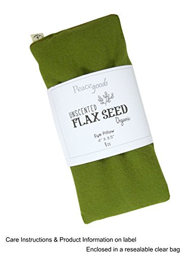 Organic Flax Seed Eye Pillows (Set of 4) - Unscented Cotton Flannel