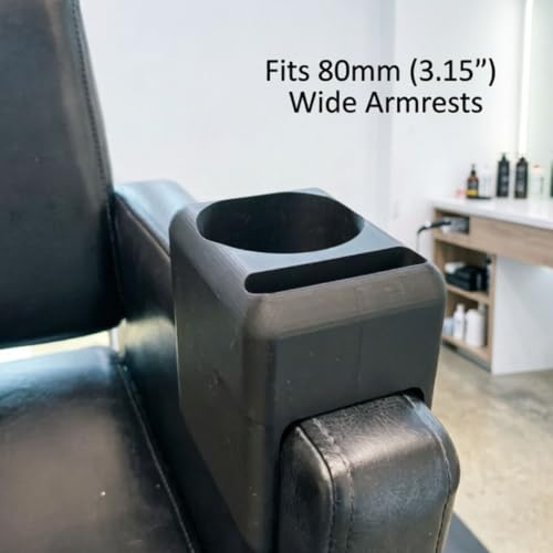 Salon Chair Armrest Organizer with Cup & Phone Holder