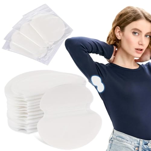 Disposable Underarm Sweat Pads - 100 Pack for Men & Women