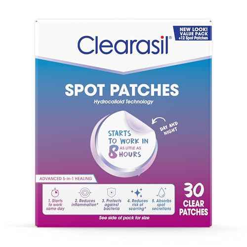 Clearasil Day and Night Acne Spot Patches, Hydrocolloid Technology, Value Pack, 30 Count