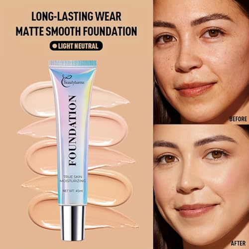 Hydrating Liquid Foundation 45ml - Medium Coverage with Hyaluronic Acid