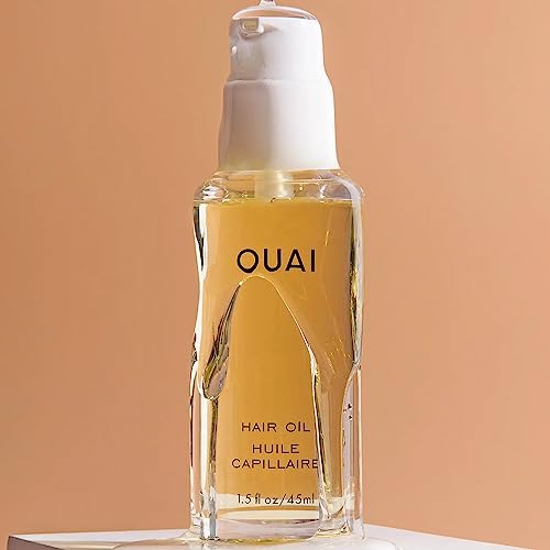 OUAI Hair Oil Bundle - Hair Heat Protectant Oil for Frizz Control - Adds Hair Shine and Smooths Split Ends - Color Safe Formula - Paraben, Phthalate and Sulfate Free (2 Count, 0.45 Oz/1.5 Oz)