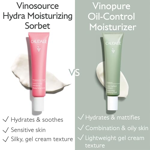Caudalie Vinopure Oil Control Moisturizer, Hydrating & Mattifying Moisturizer - 40 mL