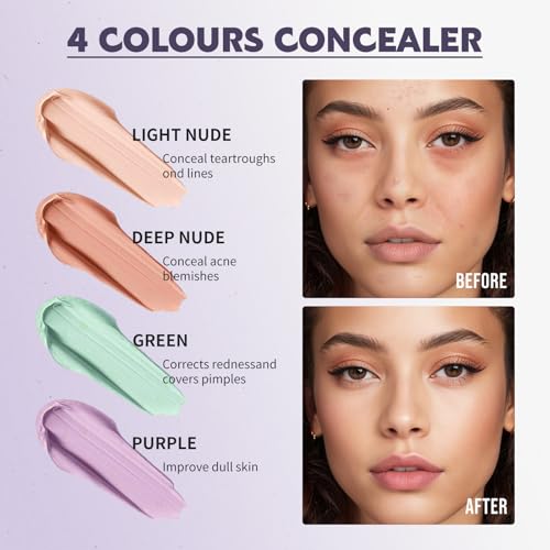 Color Nymph All In One Makeup Palette, 9 Colors Travel Make Up Set with Contour Blush Highlighter Concealer, Multi-Use Face Palettes with Mirror, Vegan & Cruelty-Free