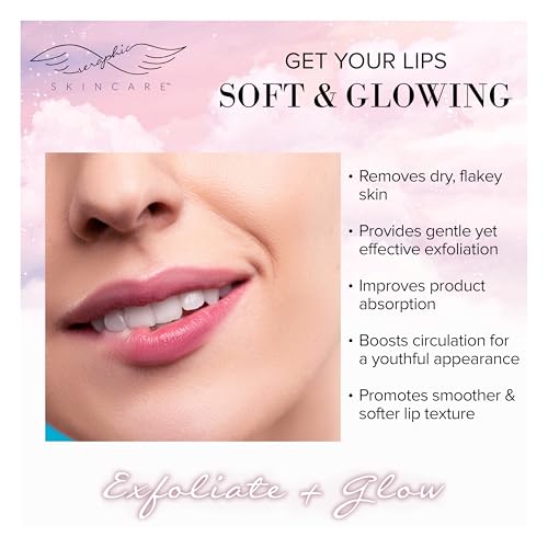 Seraphic Skincare Dual-Sided Silicone Lip Scrubber & Pore Brush (3-Pack)