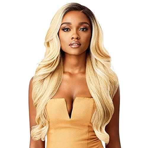 Outre Melted Hairline Lace Front Wig Frontal Effect Hairline Redesigned Comfortfit Ear Contour HD Transparent KAMALIA (DRFF4/HAZHN)