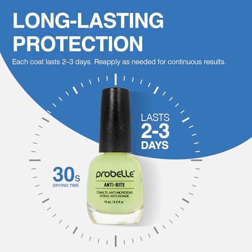 Probelle Anti-Bite Nail Biting Treatment & Deterrent Polish - 0.5 fl oz