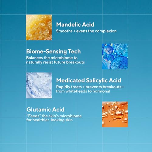 Murad Biome-Balancing Acne Treatment ? Salicylic, Mandelic, and Glutamic Acid Serum for Clearing and Preventing Breakouts, Decongesting Pores, and Balancing Skin Microbiome ? 1.0 Fl Oz